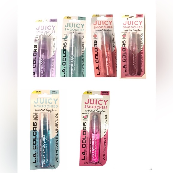 3pk flavored vitamin E lipgloss strawberry grape coconut orange watermelon mint - Picture 15 of 16